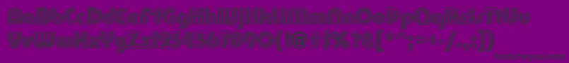 PumpkindbNormal Font – Black Fonts on Purple Background