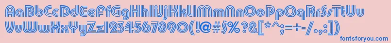 PumpkindbNormal Font – Blue Fonts on Pink Background