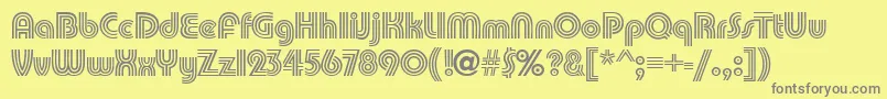 PumpkindbNormal Font – Gray Fonts on Yellow Background