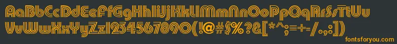 PumpkindbNormal Font – Orange Fonts on Black Background