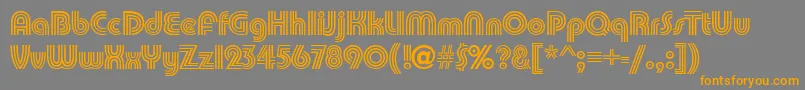 PumpkindbNormal Font – Orange Fonts on Gray Background