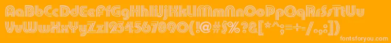 PumpkindbNormal Font – Pink Fonts on Orange Background