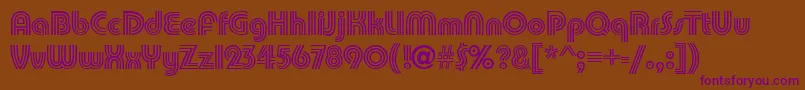 PumpkindbNormal Font – Purple Fonts on Brown Background