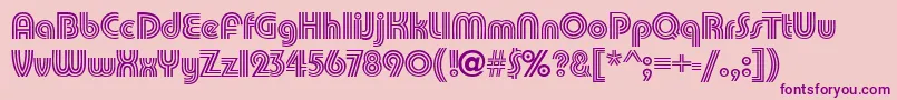 PumpkindbNormal Font – Purple Fonts on Pink Background