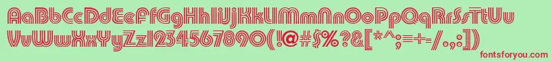 PumpkindbNormal Font – Red Fonts on Green Background