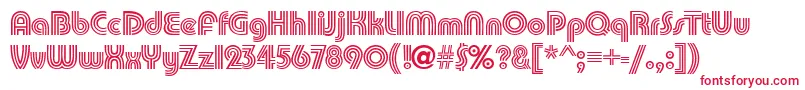 PumpkindbNormal Font – Red Fonts on White Background