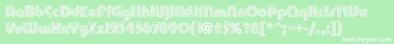 PumpkindbNormal Font – White Fonts on Green Background