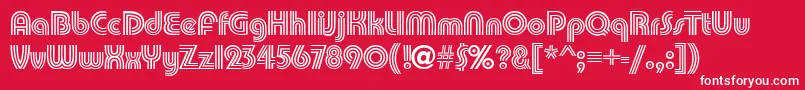 PumpkindbNormal Font – White Fonts on Red Background