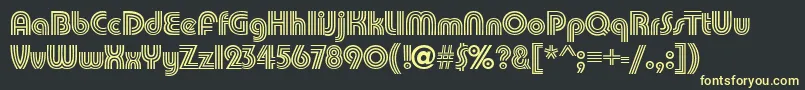 PumpkindbNormal Font – Yellow Fonts on Black Background
