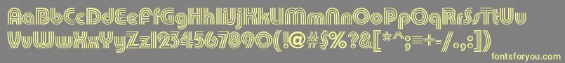 PumpkindbNormal Font – Yellow Fonts on Gray Background