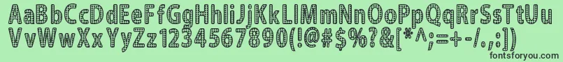 Blinger Font – Black Fonts on Green Background