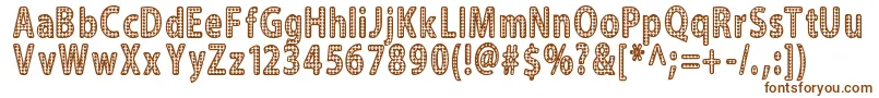 Шрифт Blinger – коричневые шрифты на белом фоне