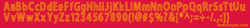 Blinger Font – Orange Fonts on Red Background