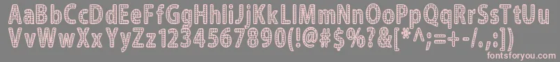 Blinger-Schriftart – Rosa Schriften auf grauem Hintergrund