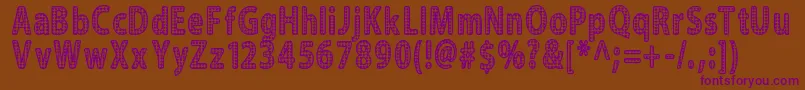 More about Blinger Font Blinger Font – Purple Fonts on Brown Background