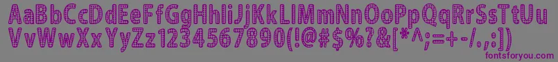Шрифт Blinger – фиолетовые шрифты на сером фоне