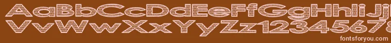 Scaldrag Font – Pink Fonts on Brown Background