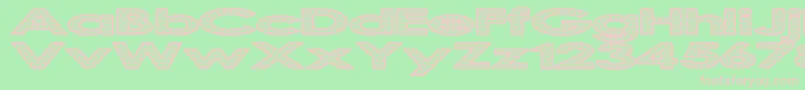 Scaldrag Font – Pink Fonts on Green Background