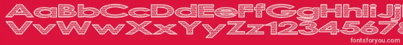 Scaldrag Font – Pink Fonts on Red Background