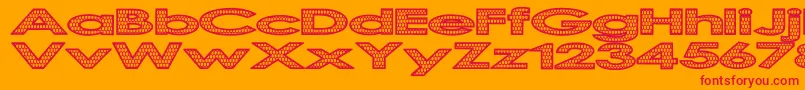 Scaldrag Font – Red Fonts on Orange Background
