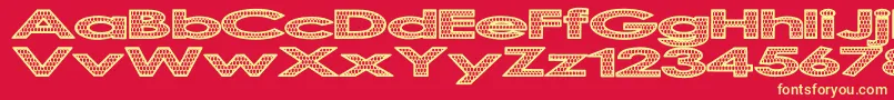 Scaldrag Font – Yellow Fonts on Red Background