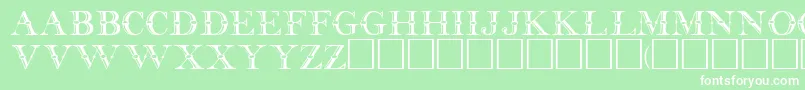 BettineRegular Font – White Fonts on Green Background