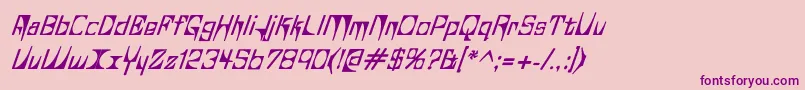 Glaukau Font – Purple Fonts on Pink Background