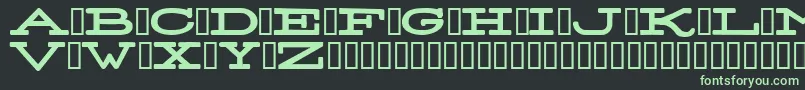 StereoNormal Font – Green Fonts on Black Background