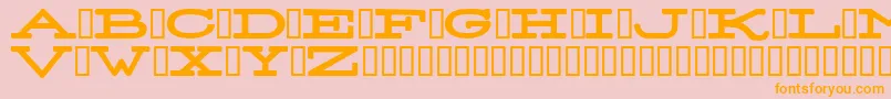 StereoNormal Font – Orange Fonts on Pink Background