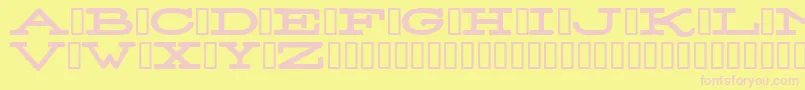 StereoNormal Font – Pink Fonts on Yellow Background