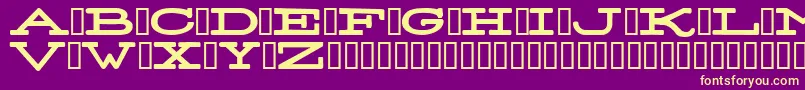 StereoNormal Font – Yellow Fonts on Purple Background