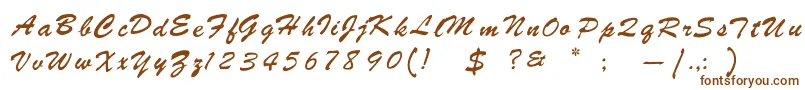Rsstyle-Schriftart – Braune Schriften auf weißem Hintergrund