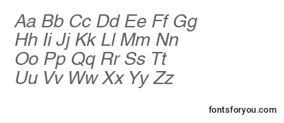 HelveticaLtOblique Font