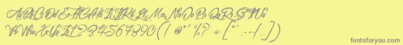 More about SurfingKiteboarding Font SurfingKiteboarding Font – Gray Fonts on Yellow Background