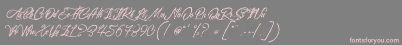Weitere Informationen zur SurfingKiteboarding-Schriftart SurfingKiteboarding-Schriftart – Rosa Schriften auf grauem Hintergrund