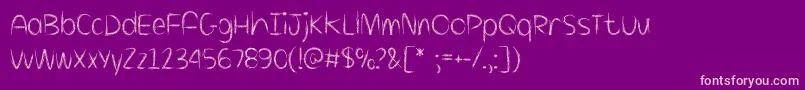 KillingLoneliness Font – Pink Fonts on Purple Background