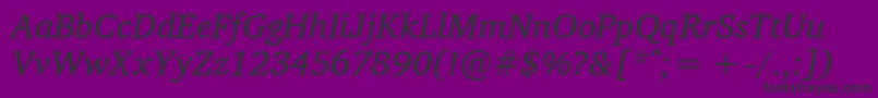 Saiba mais sobre a fonte Charissili Fonte Charissili – fontes pretas em um fundo violeta