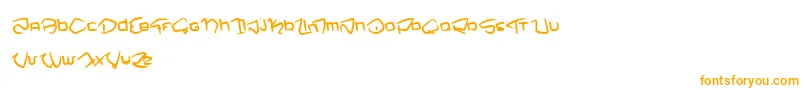 NemoOne-Schriftart – Orangefarbene Schriften auf weißem Hintergrund