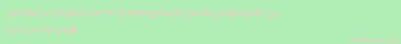 フォントNemoOne – 緑の背景にピンクのフォント