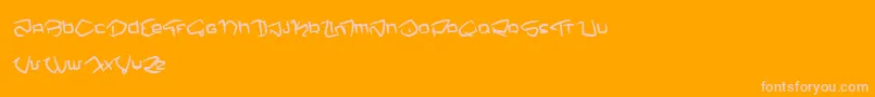Шрифт NemoOne – розовые шрифты на оранжевом фоне
