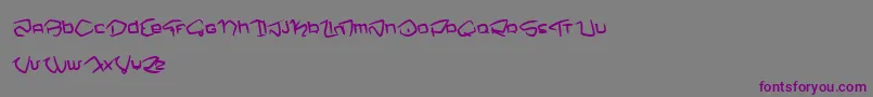 NemoOne Font – Purple Fonts on Gray Background