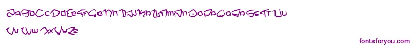 Шрифт NemoOne – фиолетовые шрифты на белом фоне