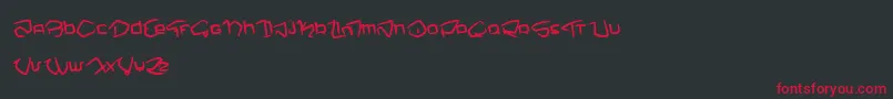 Шрифт NemoOne – красные шрифты на чёрном фоне