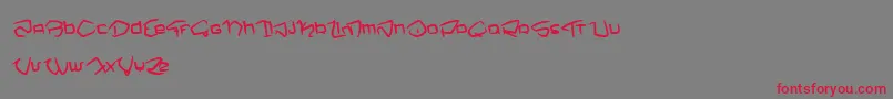 Шрифт NemoOne – красные шрифты на сером фоне