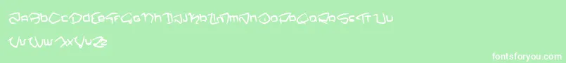 Шрифт NemoOne – белые шрифты на зелёном фоне