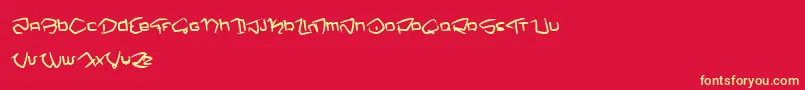 NemoOne Font – Yellow Fonts on Red Background