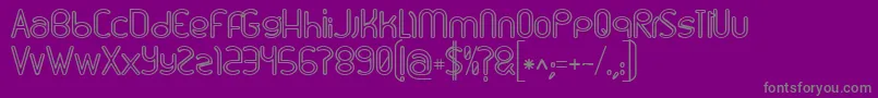 Linu Font – Gray Fonts on Purple Background