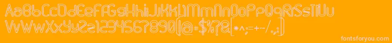 Linu Font – Pink Fonts on Orange Background