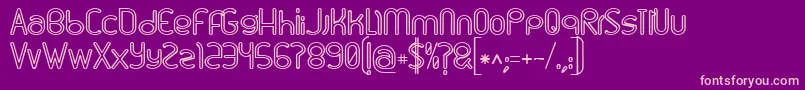 Linu Font – Pink Fonts on Purple Background