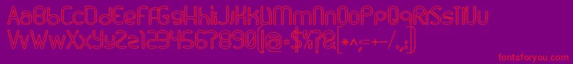 Linu Font – Red Fonts on Purple Background